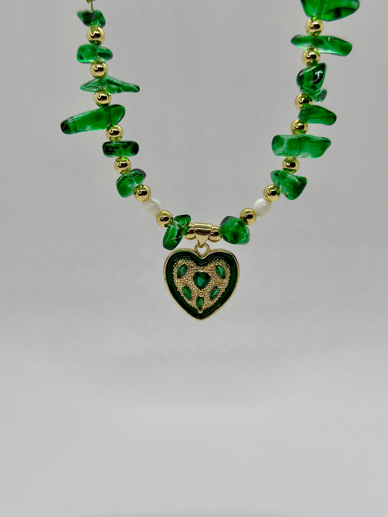 Malachite Beads Chain Multilayer Necklace - Priceless Beads