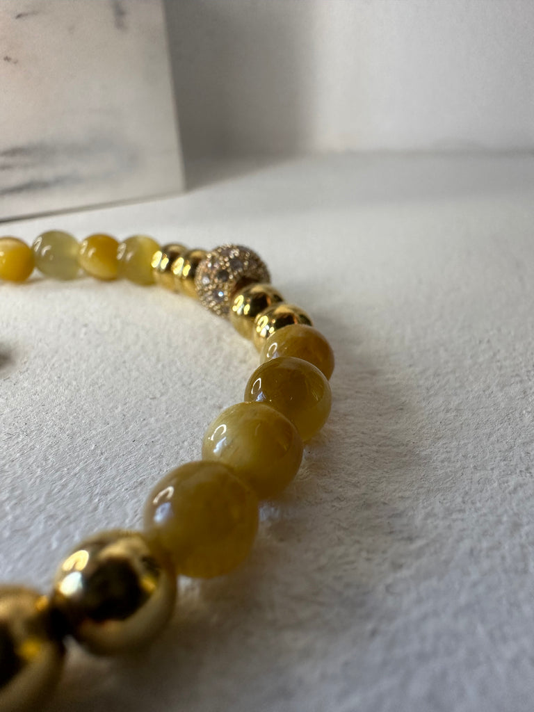 Golden Tiger Eye Bracelet | Tiger Eye Bracelet  | Priceless Beads