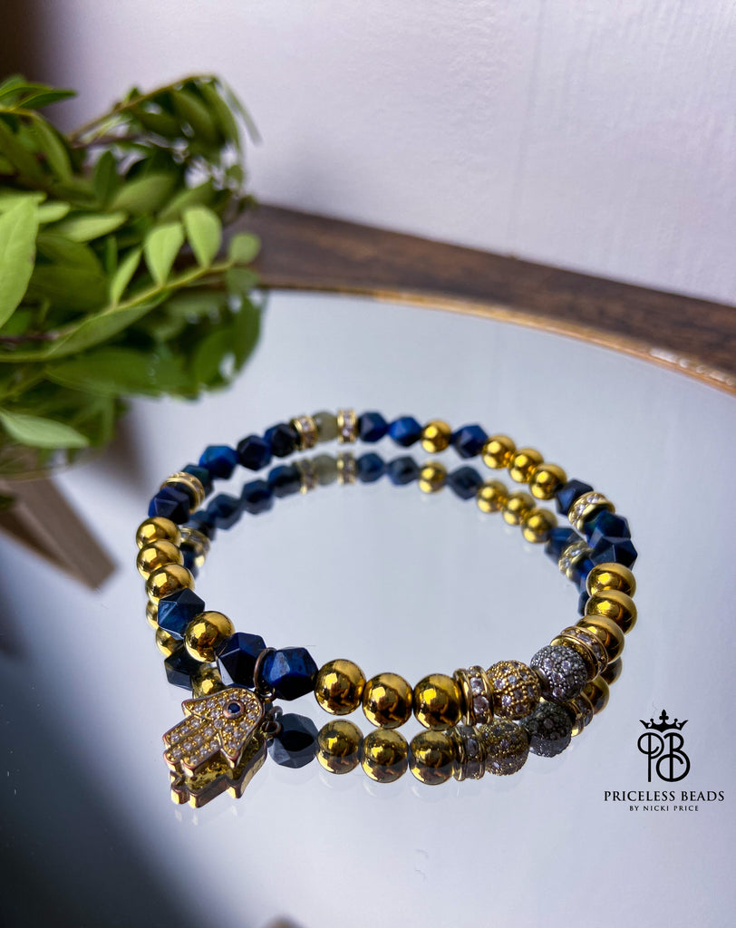 Hamsa Hand Bracelets | Evil Eye Hand Bracelet | Priceless Beads