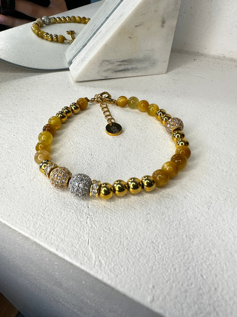 Golden Tiger Eye Bracelet | Tiger Eye Bracelet  | Priceless Beads