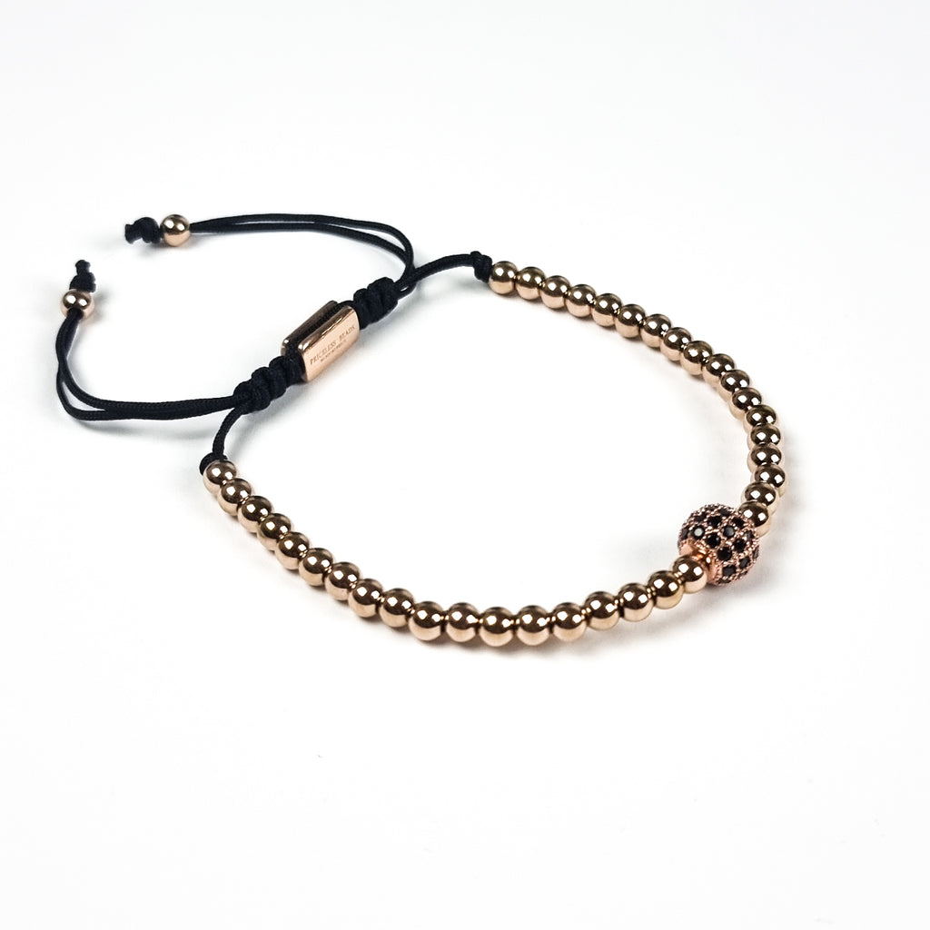 Macrame Armband BADass RoséGold - Priceless Beads