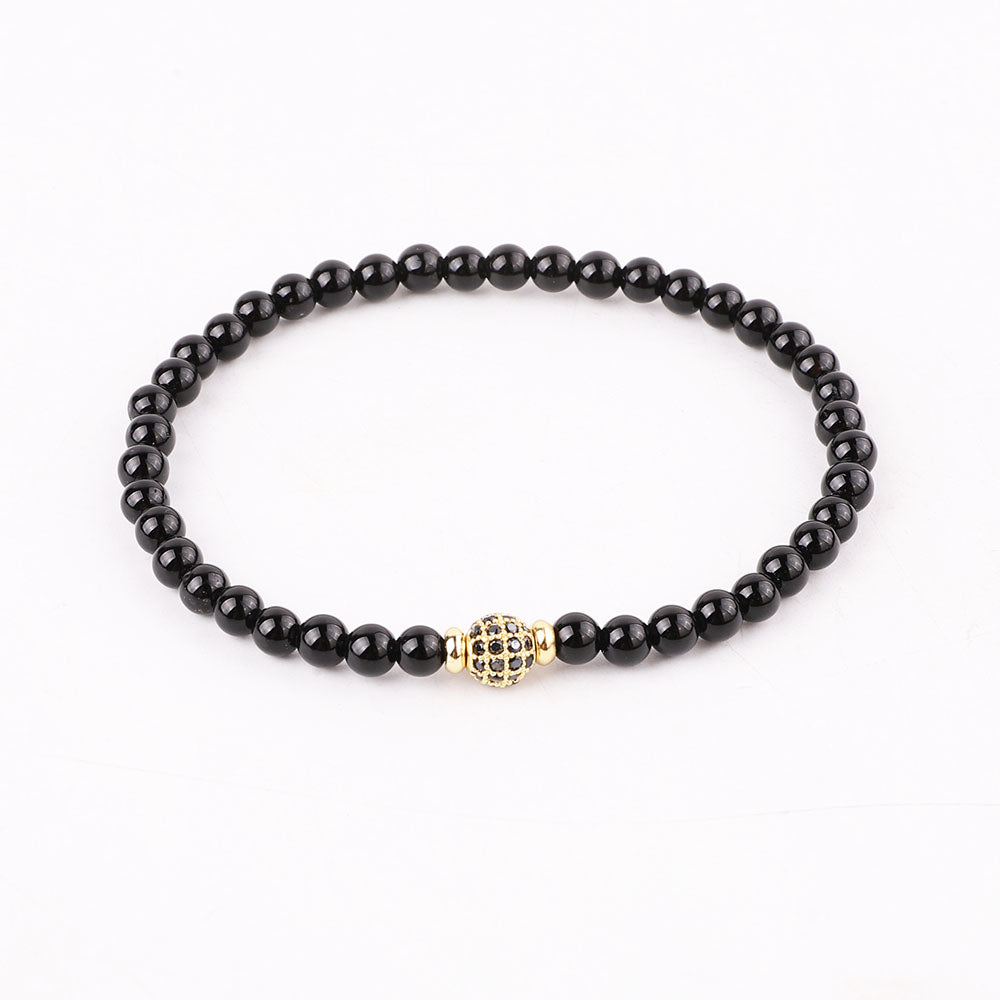 Priceless Beads black and gold Nr1 Bracelet - Onyx - Priceless Beads