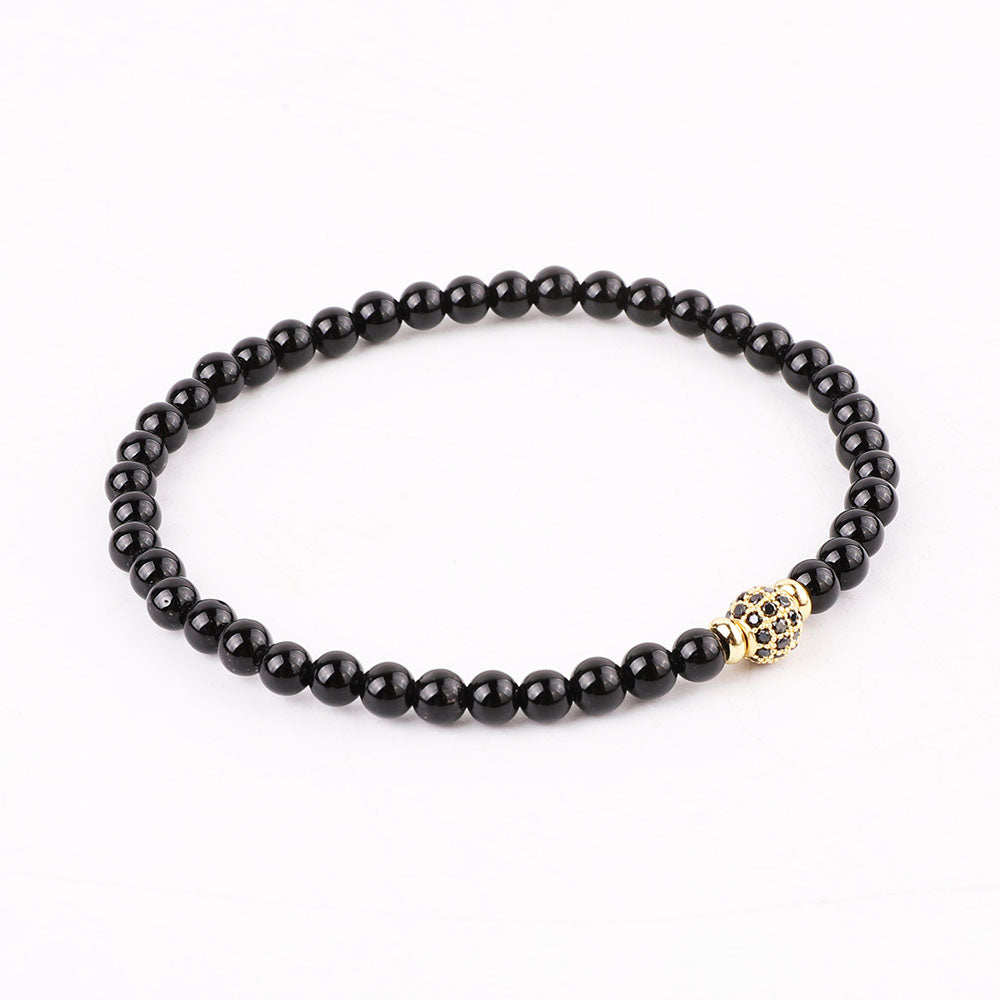 Priceless Beads black and gold Nr1 Bracelet - Onyx - Priceless Beads