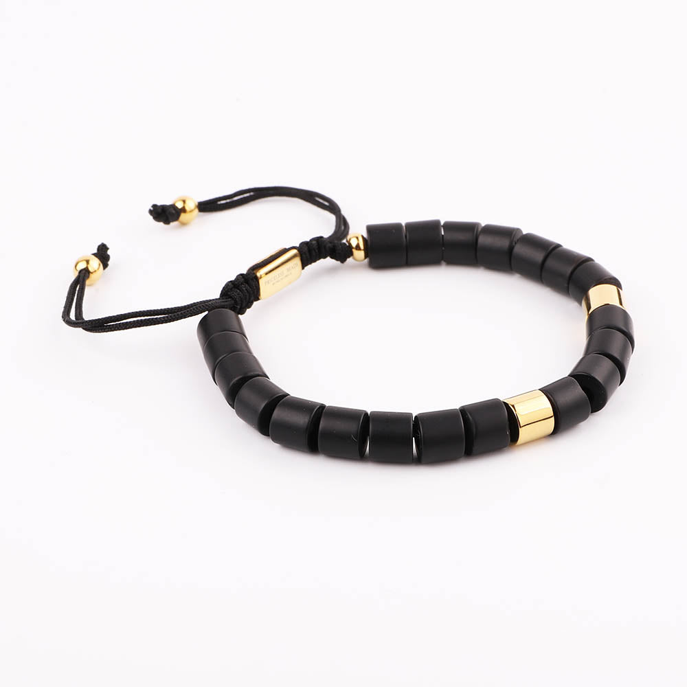 Black Blok Beads Bracelet | Black Beads Bracelet | Priceless Beads