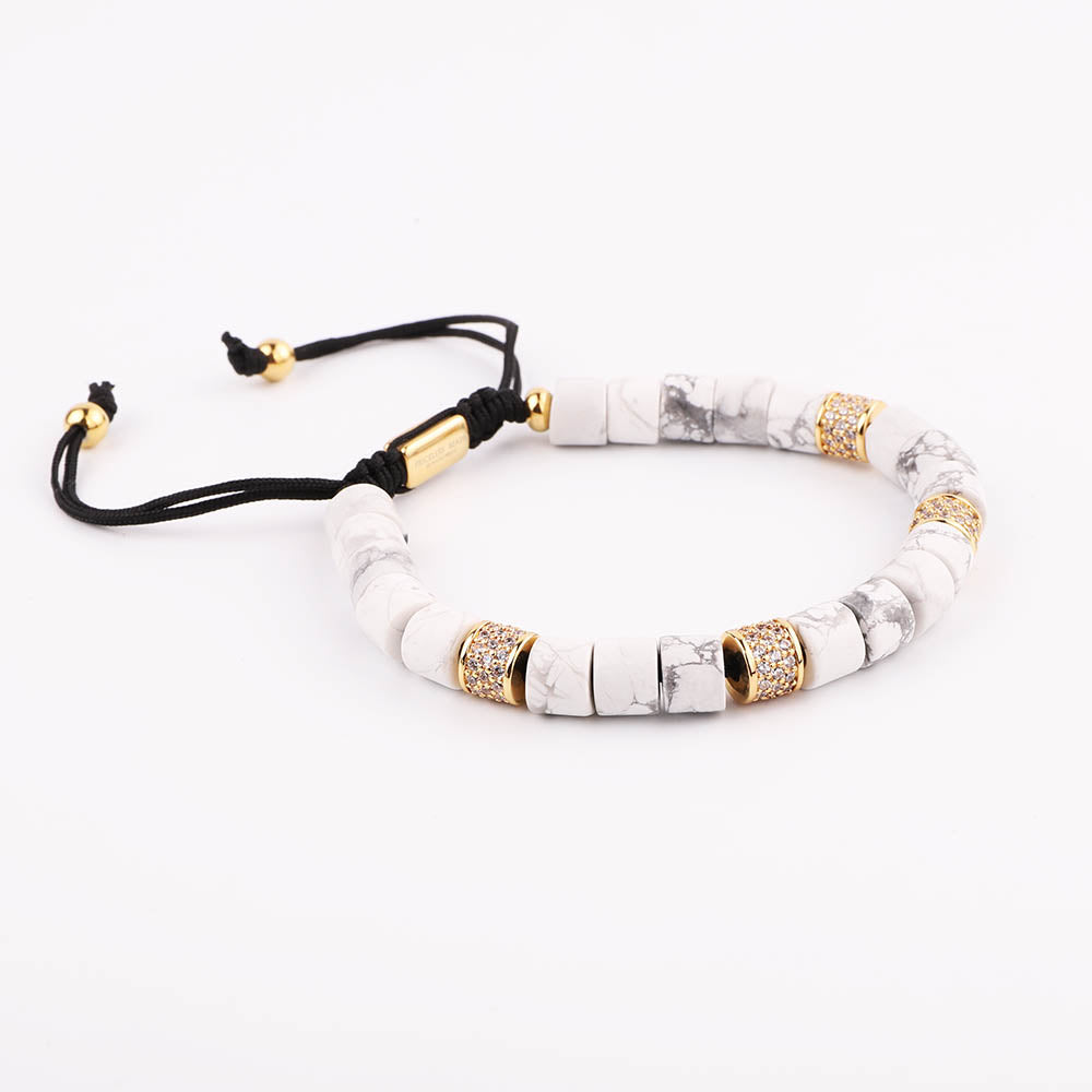 Marble Blok Beads Bracellet | Marble Beads Bracellet | Priceless Beads