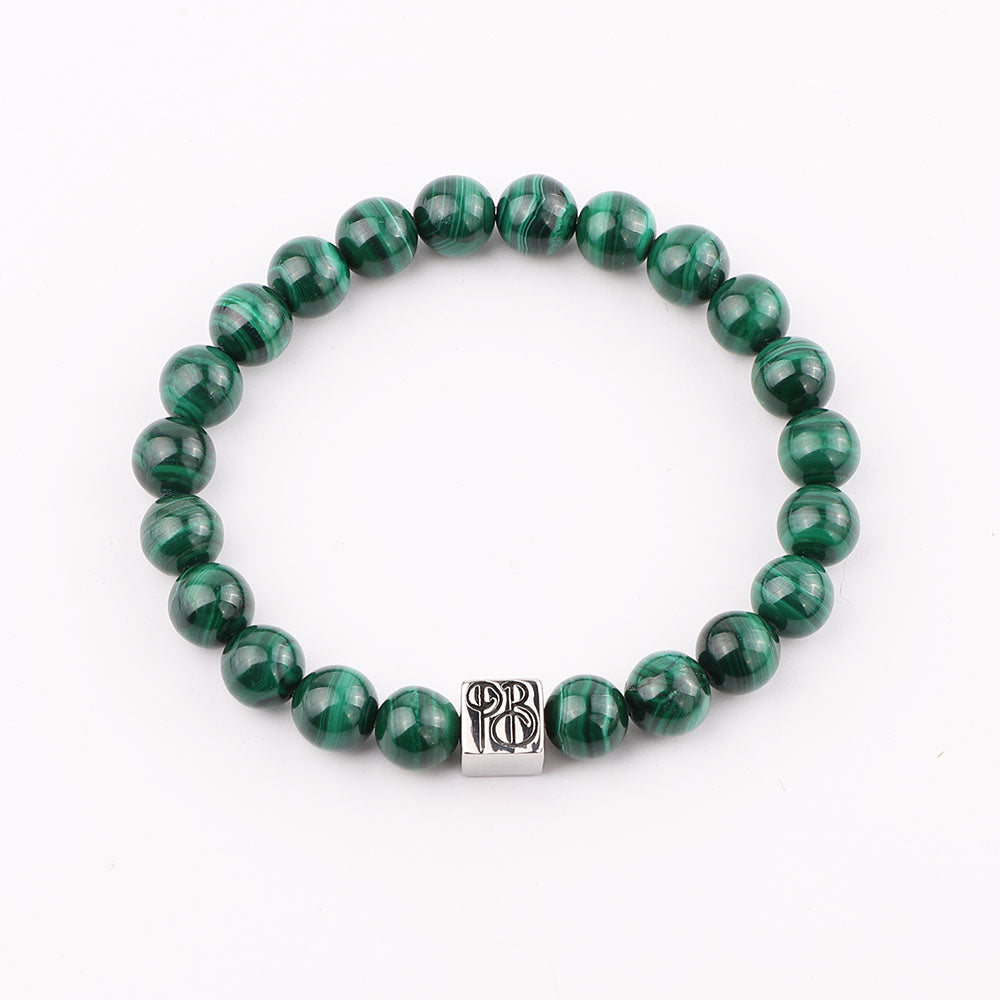 Wolf of Beads - Malachite - Priceless Beads