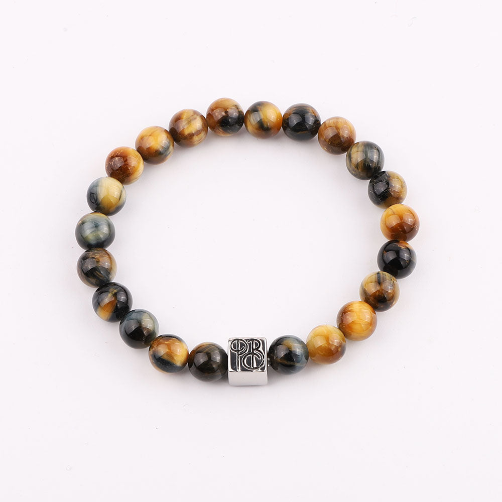 Wolf of Beads - Multicolor Tiger Eye - Priceless Beads