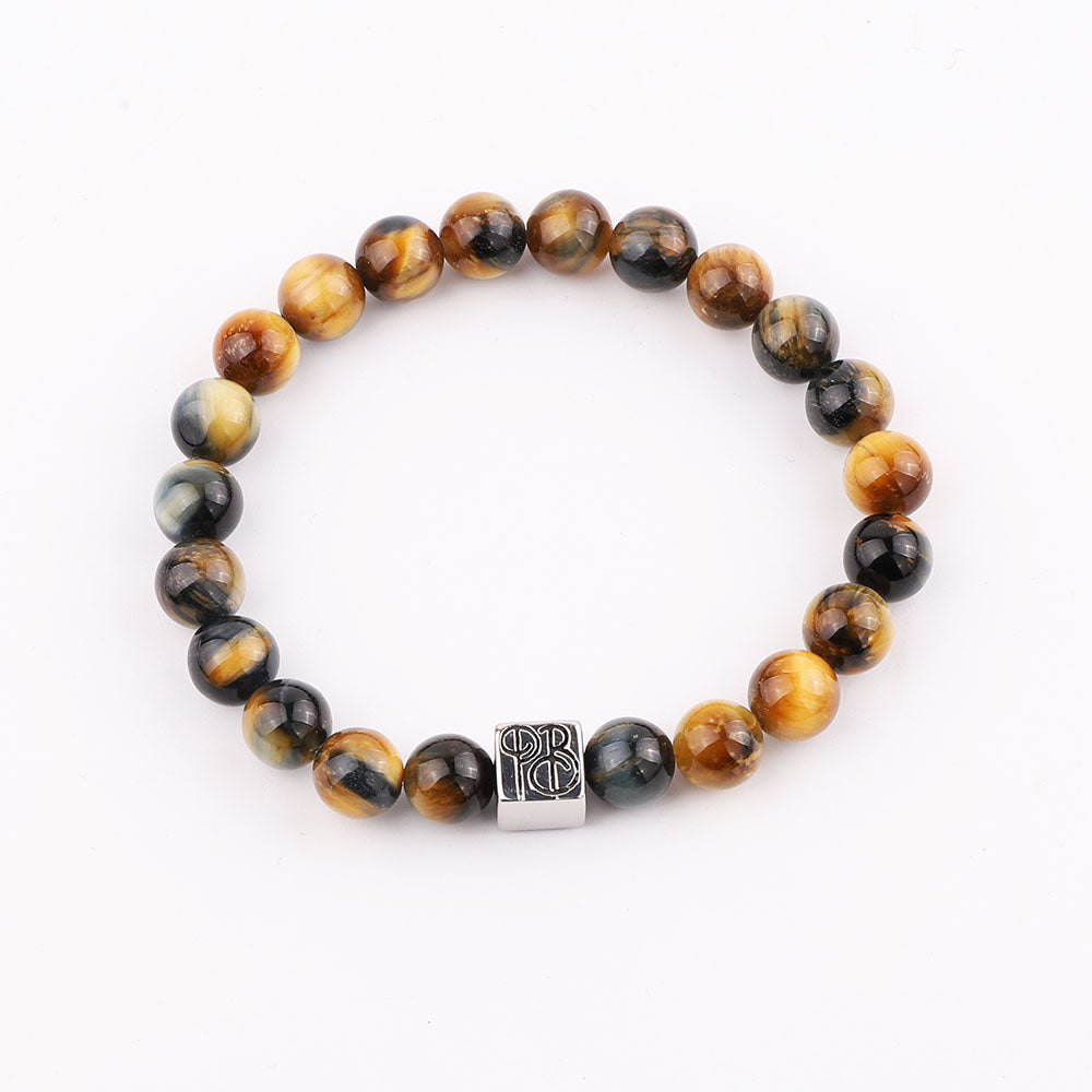 Wolf of Beads - Multicolor Tiger Eye - Priceless Beads