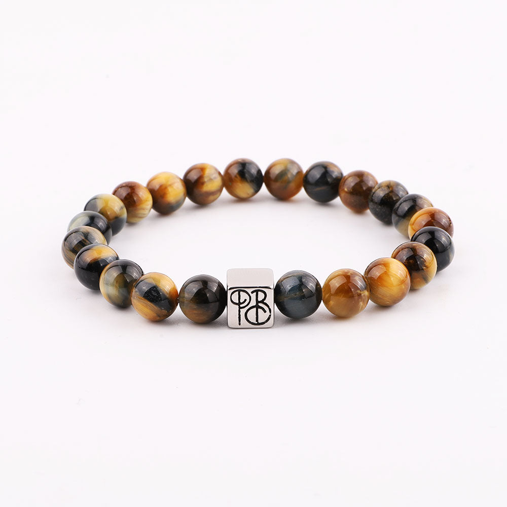 Wolf of Beads - Multicolor Tiger Eye - Priceless Beads