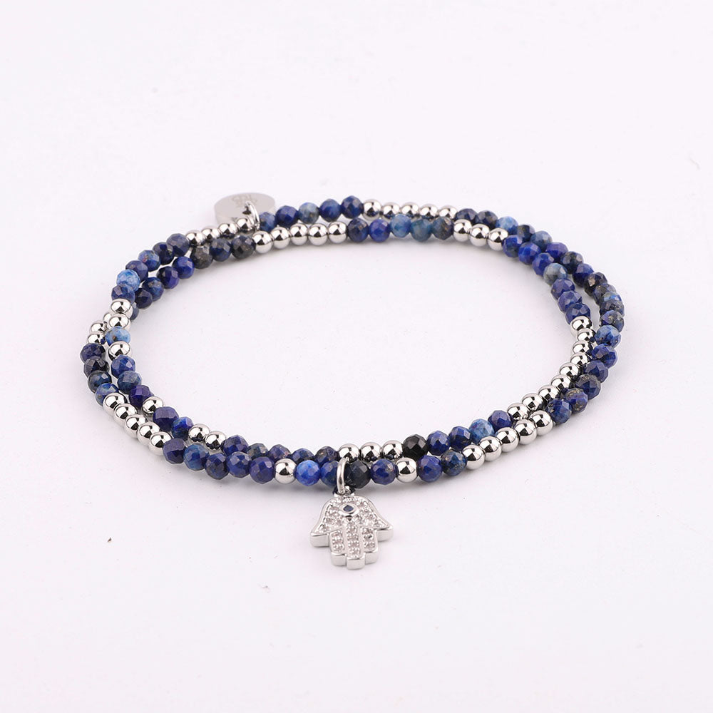 Priceless Beads Mini Double Tour Bracelet - Lapis - Priceless Beads